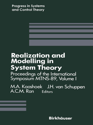 cover image of Realization and Modelling in System Theory